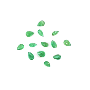 Perlas calibradas de esmeralda natural de Zambia de 4x5 mm, piedras preciosas facetadas sueltas naturales para la fabricación de joyas, listas para usar. - Product Image 2