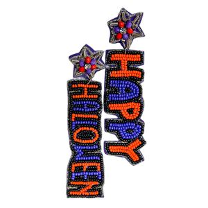 Pendientes de cuentas de semillas de América hechos a mano, joyería patriótica roja, blanca y azul para el Día DE LA Independencia, El Día DE LOS Caídos y el uso diario - Product Image 6