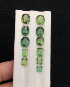 Apatite verte naturelle facettée, pierres précieuses brutes propres pour la fabrication de bijoux, vente en gros, pierres en vrac - Product Image 4
