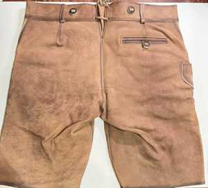 Pantalones Cortos Lederhosen Bávaros Bordados para Hombre, Bordado Floral Hecho a Mano, Cierre de Botones, Cintura Alta, Largo Bermuda, Casual - Product Image 4