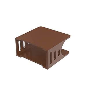 Soporte multiusos para decodificador, estante de pared, belleza en su máxima expresión para módem Wi-Fi, estante de exhibición para sala de estar, dormitorio (marrón) - Product Image 2