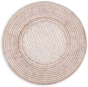 Handmade Rustic Rattan Charger <b>Plate</b> 33inch Handicraft Vietnam DIY Decoration Hotel Home Kitchen Best Price for Wholesale - Product Image 3