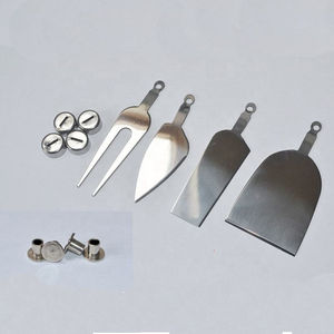 Ensembles de couteaux à fromage en acier inoxydable, outils de service, collection de cuisine, ensembles de couteaux à fromage haut de gamme avec manche en bois, boîte cadeau - Product Image 2