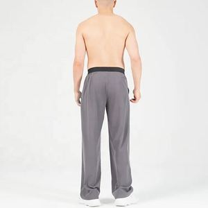 Pantalones Deportivos para Hombre, Lavados, Corte Ajustado, Cintura Elástica Media, Tela de Lona Suave, Transpirables, Bolsillos Funcionales, para Gimnasio, Hogar, Uso Diario, Cómodos - Product Image 6