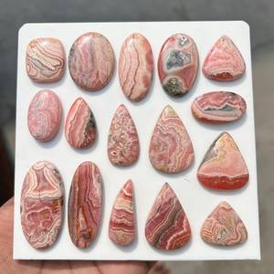 Natural Rhodochrosite Cabochon Wholesale Bulk Lot Pink Loose Gemstone for Jewelry Making Pendant Ring Earrings DIY Crafts india - Product Image 4