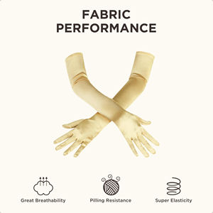 Guantes Largos Personalizados al por Mayor para Mujer con Forro Interior de Seda, Antipilling, Transpirables, Modernos para Uso Diario y Eventos - Product Image 4