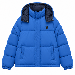 Abrigo grueso con capucha para mujer, chaqueta acolchada con cremallera para invierno, informal, de color sólido, corte holgado, la mejor ropa exterior para mujer. - Product Image 1
