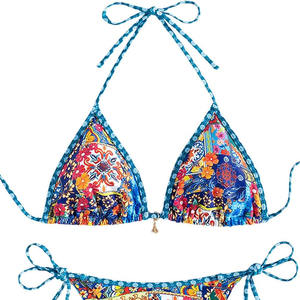 Nouveaux ensembles de bikinis pour femmes au design personnalisé, best-sellers, couleur unie, matière unie, pour adultes - Product Image 2