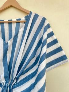 Vestido Kaftán Informal de Verano con Estampado Floral Tropical, sin Mangas, de Algodón, para Mujer, Ropa de Playa, Estilo Asia Pacífico - Product Image 2