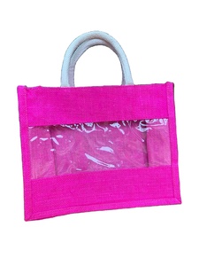 กระเป๋าผ้าใบปอกระเจาขนาดเล็กเป็นมิตรต่อสิ่งแวดล้อมถุงของขวัญส่งข้อความและโลโก้ตามสั่ง - Product Image 4