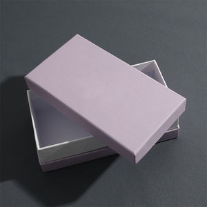 Boîtes à bijoux de luxe personnalisées avec logo recyclé, simples, pour collier fin, broche, lunettes de soleil, rangement avec couvercle de la même couleur - Product Image 3