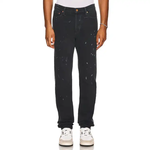 Jeans slim fit noirs sur mesure pour hommes et femmes - Product Image 1