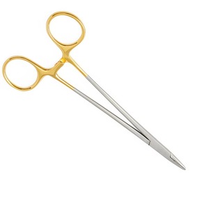 Pince porte-aiguille pour une positionnement sécurisé de l'aiguille lors des procédures de suturage dans les hôpitaux, les cliniques et les formations - Product Image 4