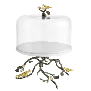 Wholesale customizable metal butterfly accent metal <b>cake</b> <b>stand</b> with glass lid new arrival at lowest cost - Product Image 4