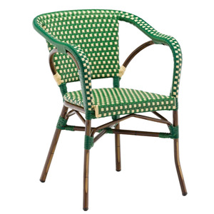 Meubles de jardin en rotin de style européen classique, mobilier de café nordique, chaise de bistrot parisien pour extérieur - Product Image 4