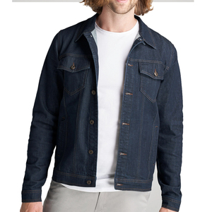 Veste en jean pour homme - Design streetwear moderne et décontracté, coupe-vent, écologique, séchage rapide, coupe confortable, option logo sur le devant, hiver - Product Image 1