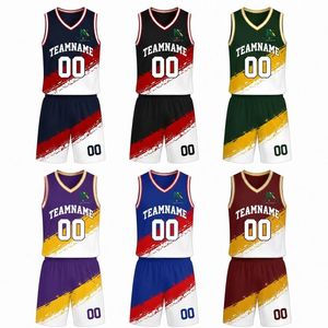 Conjunto de Uniforme de Baloncesto Personalizado para Hombre con Diseño de Pinceladas, Camiseta de Malla Sublimada y Pantalones Cortos, Ropa Deportiva para Equipo, Kit de Equipamiento para Juego, Venta OEM Profesional - Product Image 4