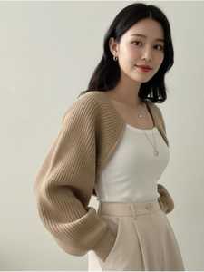 Black PU <b>Leather</b> Stand Collar Cropped <b>Blazer</b> Full Sleeve Minimalist Women's <b>Jacket</b> Autumn Style - Product Image 2