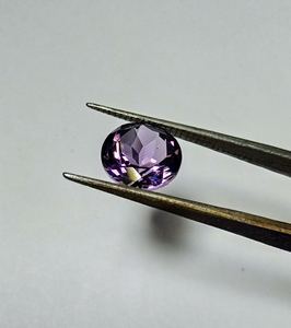 Aigue-marine naturelle violette, pierre ronde taillée, de haute qualité, certifiée IGI, effet lumineux, pour la fabrication de bijoux (bague, pendentif) - Product Image 5