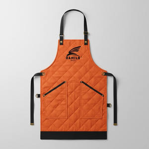 Delantal de Carpintero Ajustable de Algodón Resistente con Correa Cruzada y Bolsa para Herramientas, Uniforme de Trabajo con Color Personalizado para Personal de Restaurantes y Bares - Product Image 2