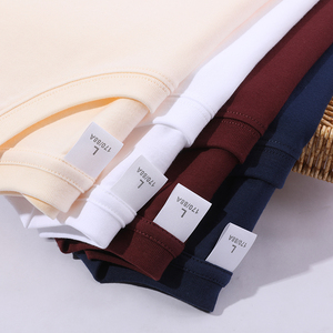 เสื้อยืดแขนสั้นคอตตอนถักน้ำหนัก 220 กรัม ทรงปกติ สกรีนโลโก้ตามสั่ง ขายส่ง สำหรับผู้หญิงและผู้ชาย - Product Image 2