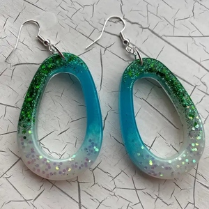 Pendientes de Resina de Color Personalizado para Mujer, Joyería Ligera y Moderna para Uso Diario, Pendientes de Resina Modernos - Product Image 6