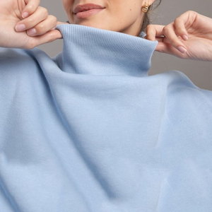 Hot Sale Solid Front Mock Neck Oversized Women 100% Cotton <b>Material</b> Lightweight Breathable Customised Logo Printing OEM Service - Product Image 2
