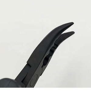 Hair Pliers Curved <b>Head</b> Teeth 3 Holes Micro and Nano Beads Ring Links Feather Hair Extension Tools Plier OEM Service - Product Image 5
