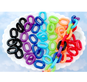 Cadena de eslabones de resina ecológica, tamaño personalizado, varios colores, cadena de eslabones de resina para decoración de pared, mejor precio - Product Image 4