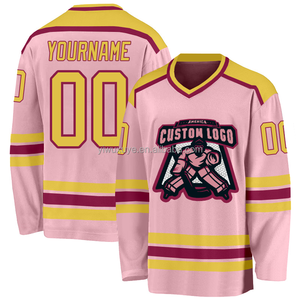 Fabrieks prijs, hete aanbieding, 100% polyester hockeytenue, aangepast logo, ademend, plus size, spelersnaam shirt voor team - Product Image 4