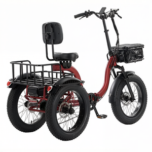 รถสามล้อไฟฟ้าพับได้ขนาด 20 นิ้ว สำหรับผู้ใหญ่ โครงอะลูมิเนียม มอเตอร์ไร้แปรงถ่าน เกียร์ 7 สปีด ตะกร้าเก็บของแบบสะพายหลัง ระบบช่วยปั่น 720Wh - Product Image 4