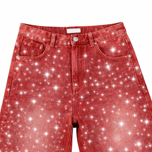 Fabricante de Shorts de Mezclilla con Pedrería Personalizados, Compatible con Marcas de Bajo MOQ, Muestras y Desarrollo Flexibles - Product Image 3