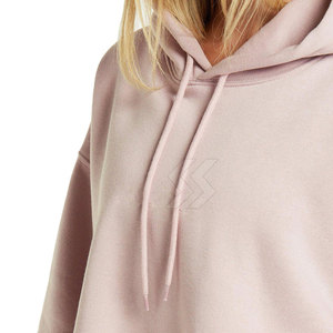 Sudadera Corta con Capucha para Mujer al por Mayor, de Algodón y Felpa, Ropa Casual, Proveedor de Fábrica OEM ODM, Sudadera Corta con Capucha de Algodón Suave de Primera Calidad - Product Image 5