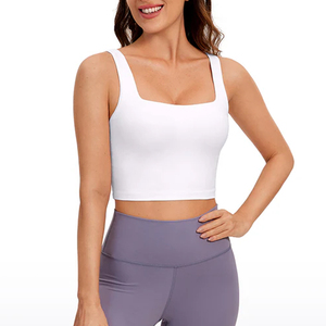 Sujetador deportivo de yoga personalizado, ligero, transpirable, ecológico y reversible con logo personalizado. - Product Image 1