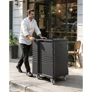 Set di 4 Ruote Girevoli Rinforzate da 5 Pollici (2 con Freno, 2 Rigide) Compatibili con Contenitori Termici per Alimenti, Diametri Ruote 100mm e 75mm - Product Image 6