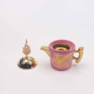 Quemador de incienso árabe Bakhoor Mabkhara, soporte para incienso Oud, caligrafía islámica, fragancia para el hogar, quemador decorativo para Ramadán - Product Image 2