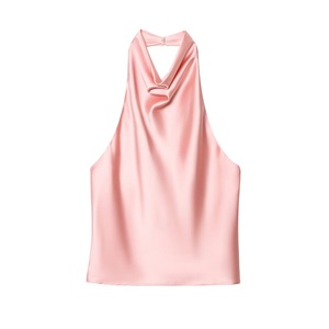 Débardeurs pour femmes, débardeur noir dos nu, débardeur rose d'été pour la plage, débardeur femme épaules dénudées - Product Image 1