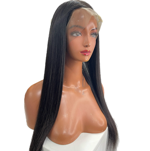 Straight Lace Front <b>Wig</b> 100% Vietnamese Human Hair Light <b>Brown</b> Lace Glueless Wear Natural Long Pre-Plucked Wholesale - Product Image 1