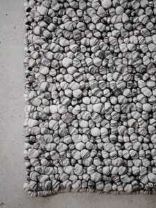 90% Wool/10% Cotton Loop Pile Handmade Scandinavian <b>Rugs</b> | Eco-Friendly Modern Textured Solid Color <b>Thin</b> Area Carpet | Custom - Product Image 6