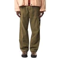 Pantalones Cargo Premium para Hombre, Corte Holgado, Algodón Orgánico, Tela Panamá, Teñido con Efecto Envejecido, Cintura Elástica, Pantalones Personalizados de Estilo Urbano