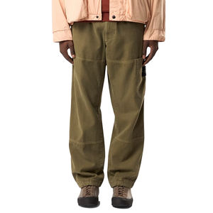 Pantalones Cargo Premium para Hombre, Corte Holgado, Algodón Orgánico, Tela Panamá, Teñido con Efecto Envejecido, Cintura Elástica, Pantalones Personalizados de Estilo Urbano - Product Image 6