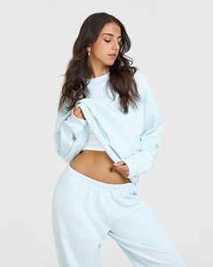 Pantalones Deportivos de Pierna Recta Ligeros para Mujer, de Alta Demanda para Invierno, Felpa de Rizo, 100% Algodón, Ecológicos, Suaves, con Cordón Ajustable - Product Image 2
