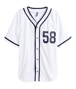 Vêtements de sport respirants, anti-humidité, à séchage rapide, imprimés, pour hommes et femmes, manches courtes, col en V, maillots de baseball personnalisés, 100% coton - Product Image 5