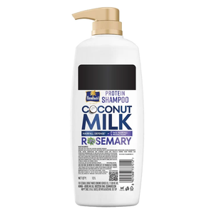 Shampoo protéiné aux herbes, formule sans sulfate, avec romarin et lait de coco, pour hommes et femmes, cheveux nourris, lisses et brillants, 1200 ml - Product Image 2