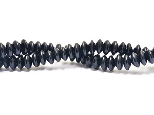 Black Gemstone 5mm Smooth Button Rondelle <b>Beads</b> Natural Black Semiprecious Gemstone Heishi Saucer <b>Loose</b> <b>Beads</b> for Jewelry Making - Product Image 1