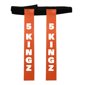 5Kingz Sports <b>Rugby</b> <b>Tags</b> <b>Belt</b> Orange Black Lightweight Durable Eco-Friendly Team Sports Equipment - Product Image 1