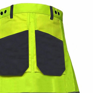 Kilt utilitaire pour pompier, vert fluorescent et noir, haute visibilité, taille personnalisée - Product Image 5