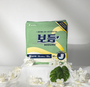 แผ่นรองซับฉี่แบบใช้แล้วทิ้ง BODUME ขนาด 560x240 มม. รูปทรงตรง ผลิตจากวัสดุไม่ถักทอ ระบายอากาศได้ดี สวมใส่สบาย ซึมซับได้ดีเยี่ยม ป้องกันการรั่วซึมแบบ 3 มิติ - Product Image 6