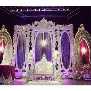 แผงกรอบฉากหลังทำจากไฟเบอร์สำหรับเวทีงานแต่งงานเวทีแต่งงานแบบทันสมัยพร้อมแผงไฟเบอร์แผงเวทีแต่งงานดูมีสไตล์ - Product Image 1