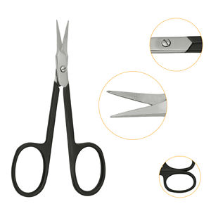 Ciseaux à cuticules en acier inoxydable écologiques et durables, lames affûtées, pour droitiers, pliables, nouveau design pour la beauté - Product Image 2